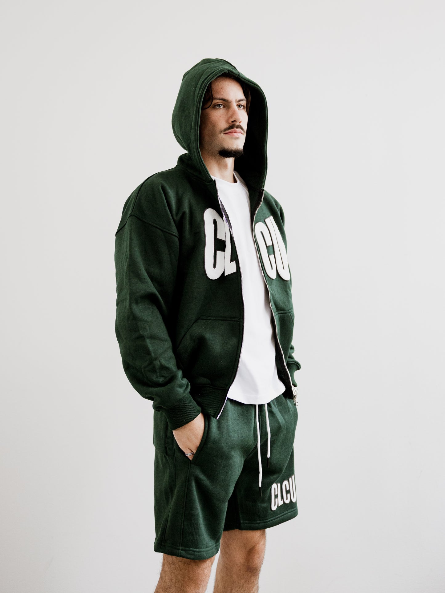 CLCU PUFF Zip-Up Forest Green