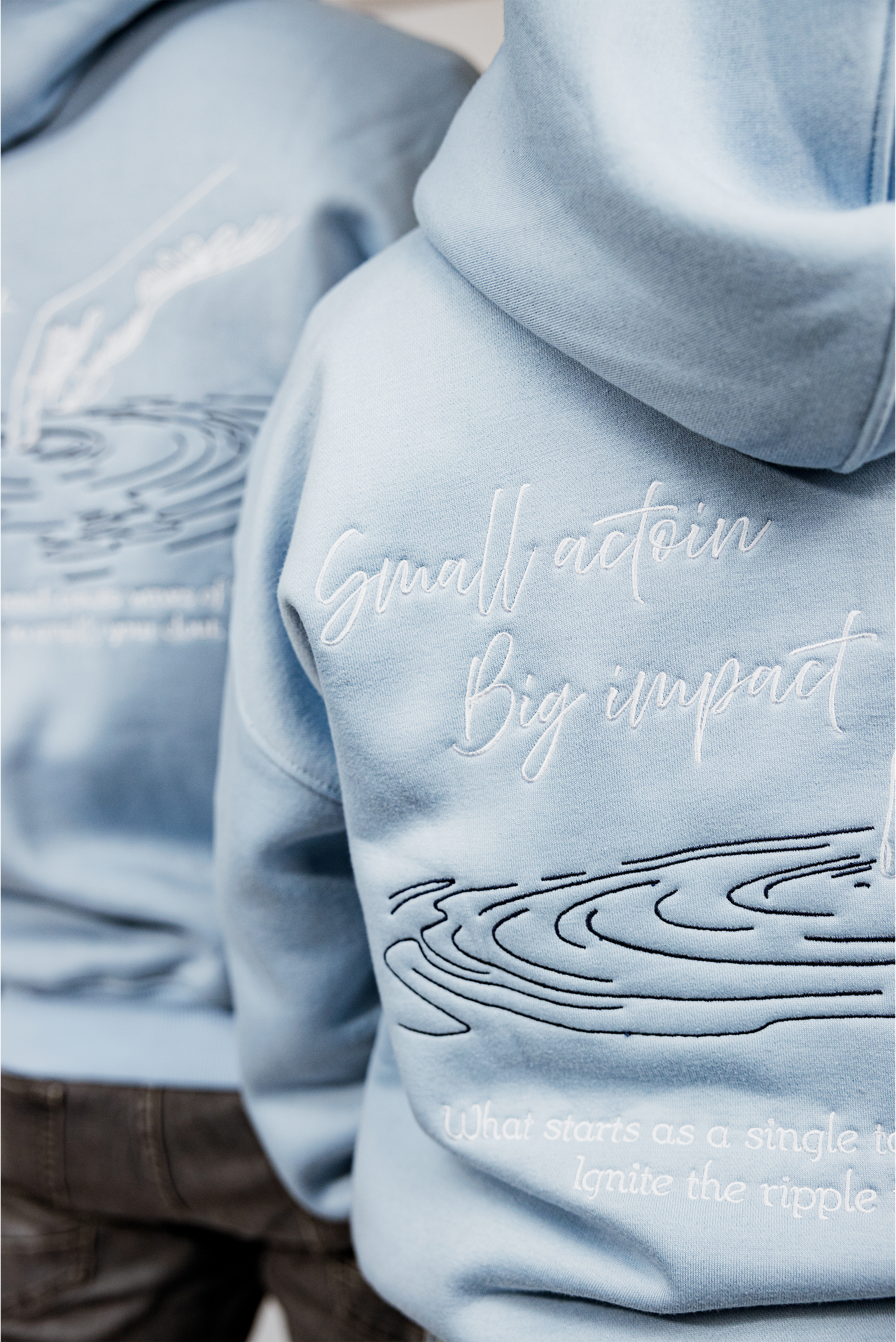 Skyblue Ripple Hoodie