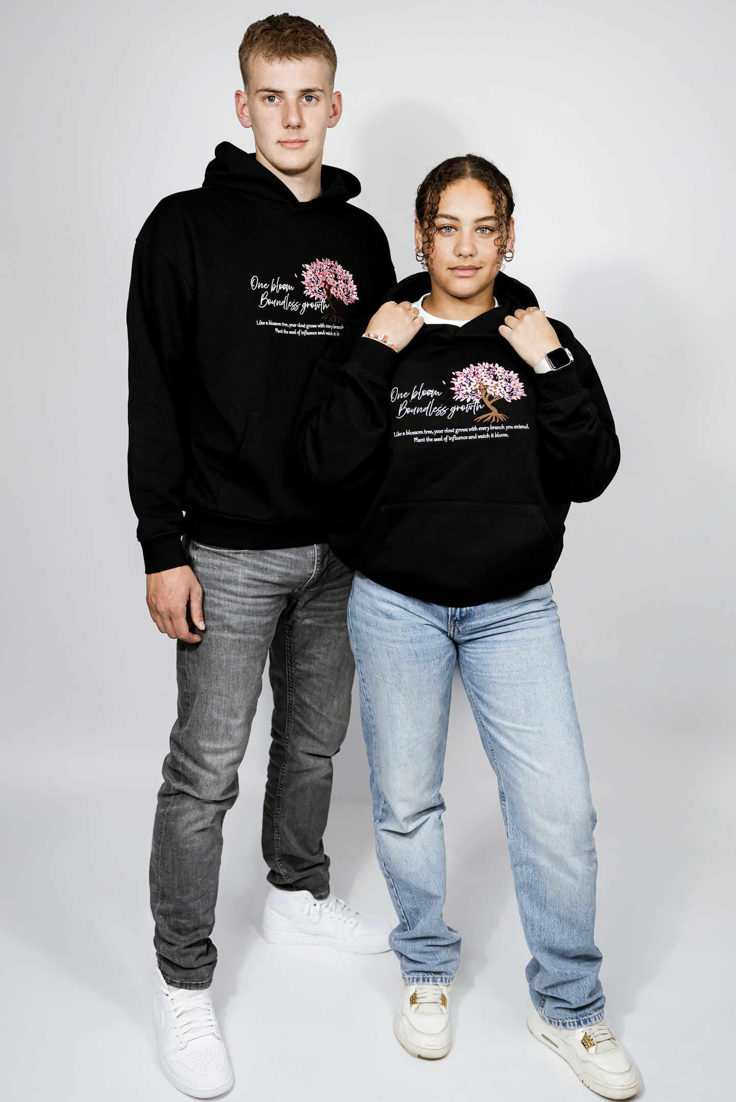 Midnight Blossom Hoodie Front