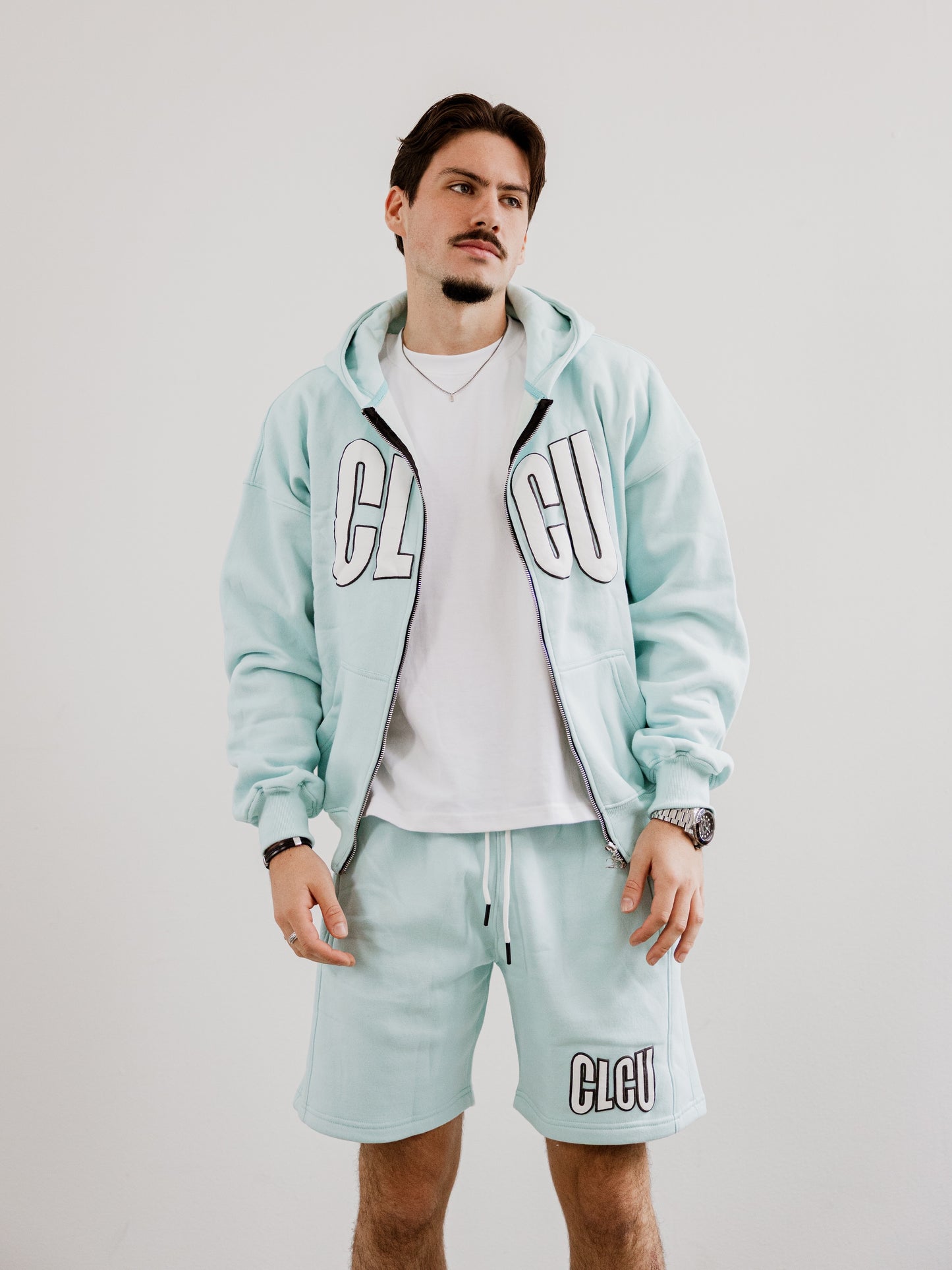 CLCU PUFF Zip-Up Ice Blue
