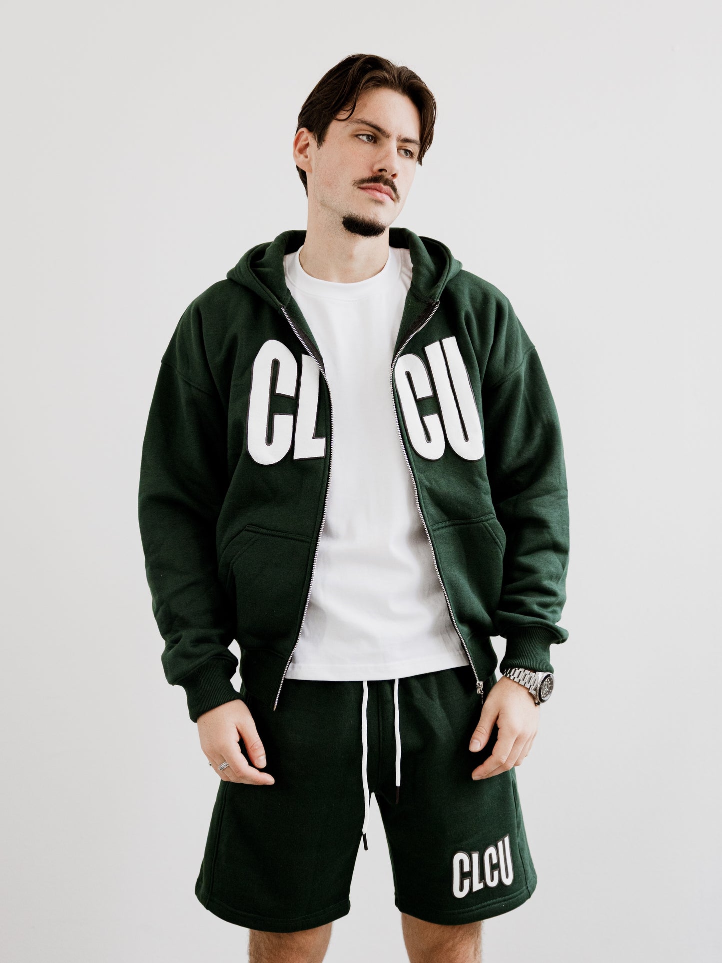 CLCU PUFF Zip-Up Forest Green