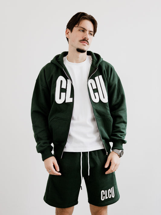 CLCU PUFF Zip-Up Forest Green