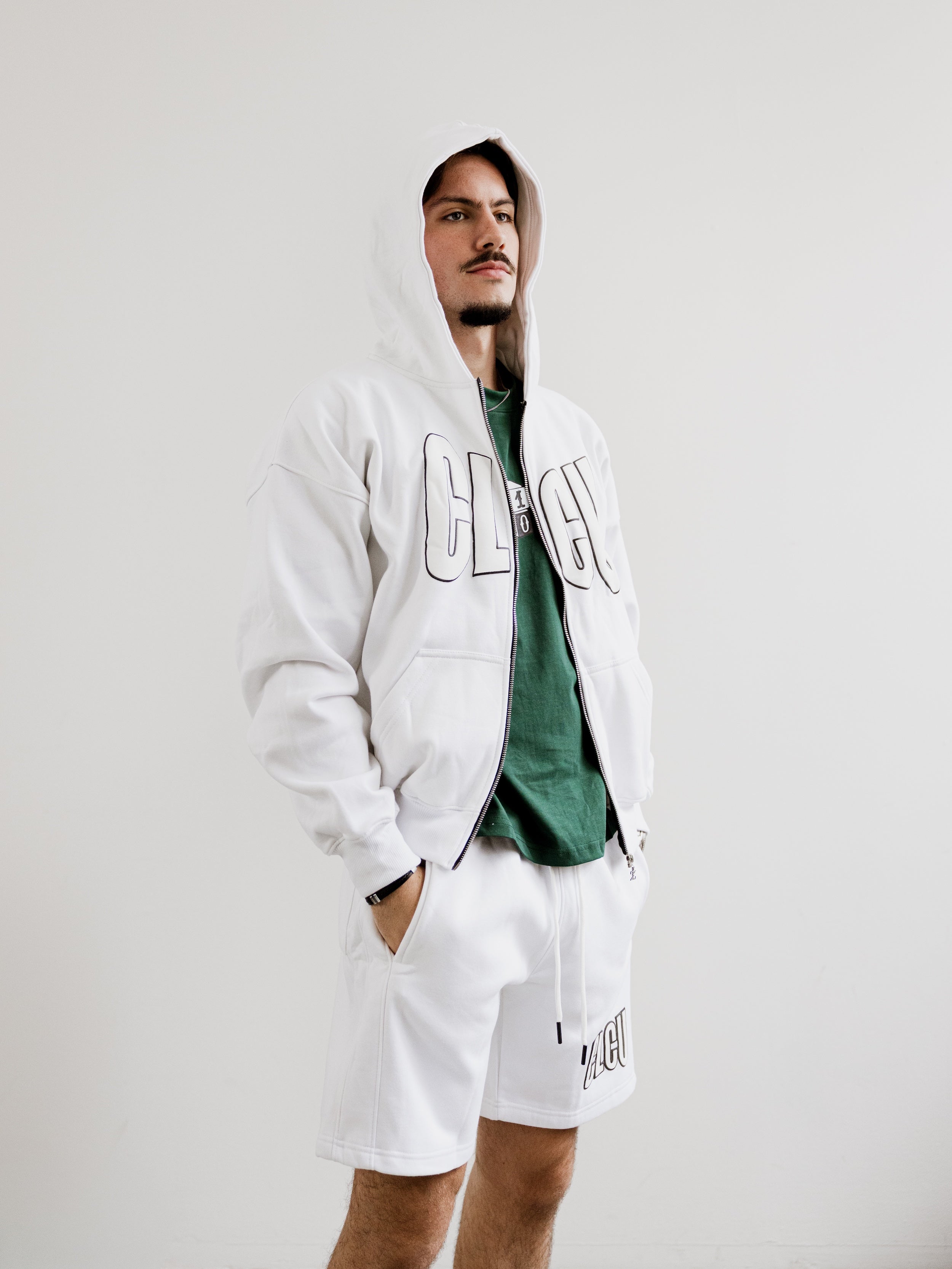 CLCU PUFF Zip-Up Cloud White – Clout Culture