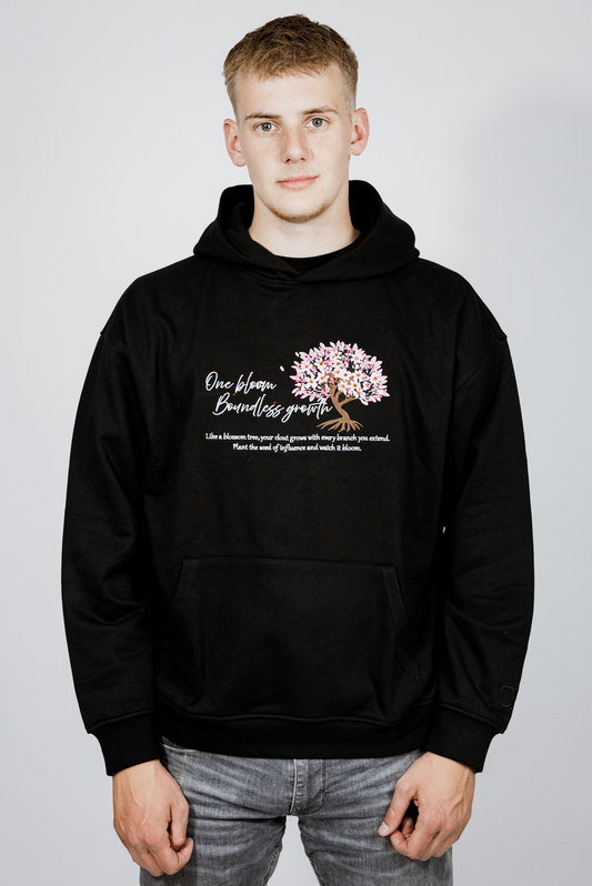 Midnight Blossom Hoodie Front